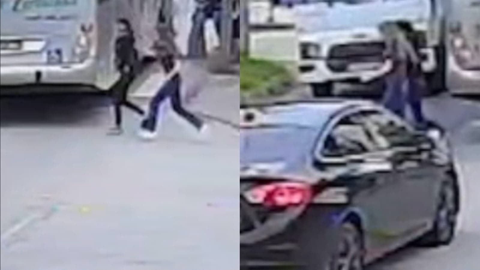 Adolescentes atravessam correndo e acabam atingidas por caminhão em São José