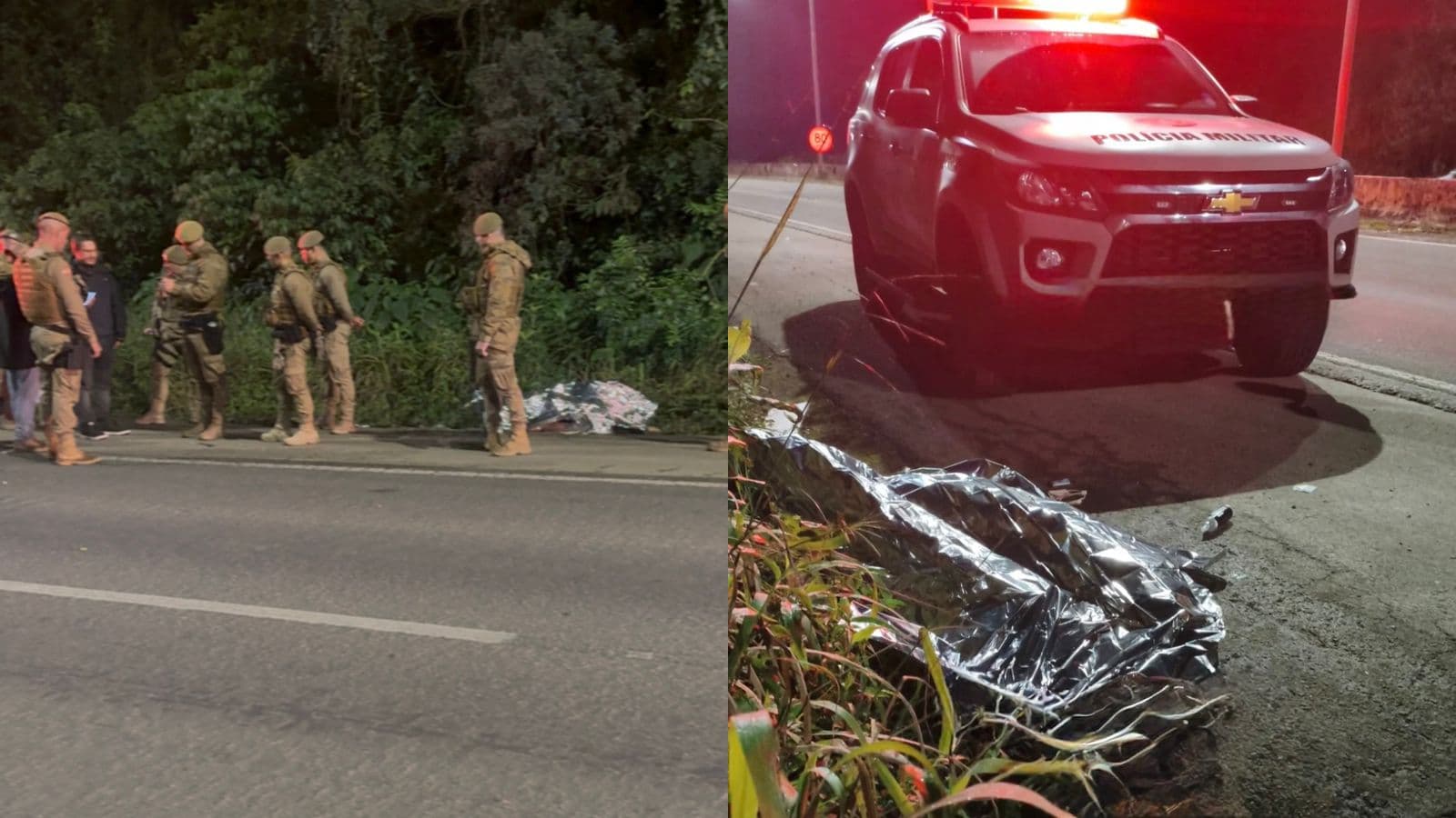 Assaltantes são surpreendidos pela PMSC em Penha; um foi neutralizado e comparsa fugiu