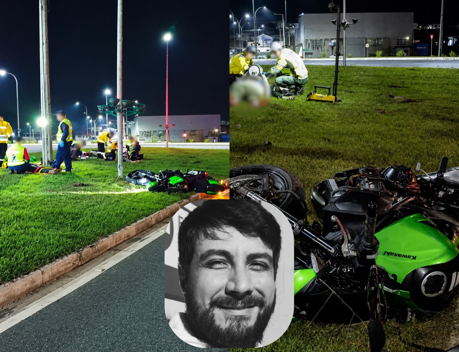 Empresário de 36 anos morre ao bater moto em poste, e garupa fica em estado gravíssimo em SC