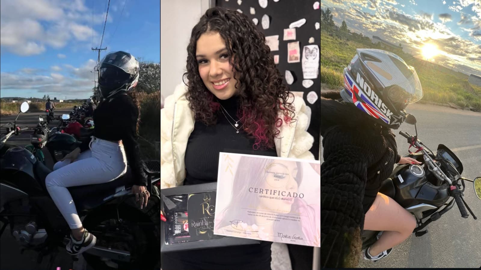 “Apaixonada por motos”: jovem de 17 anos morre em grave acidente com caminhonete em Criciúma
