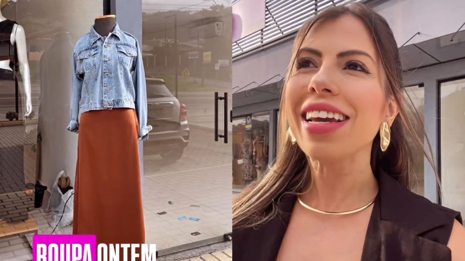 “Achei que era a segurança da loja”: lojista esquece manequim com roupa e tudo em frente à loja em SC e reação viraliza
