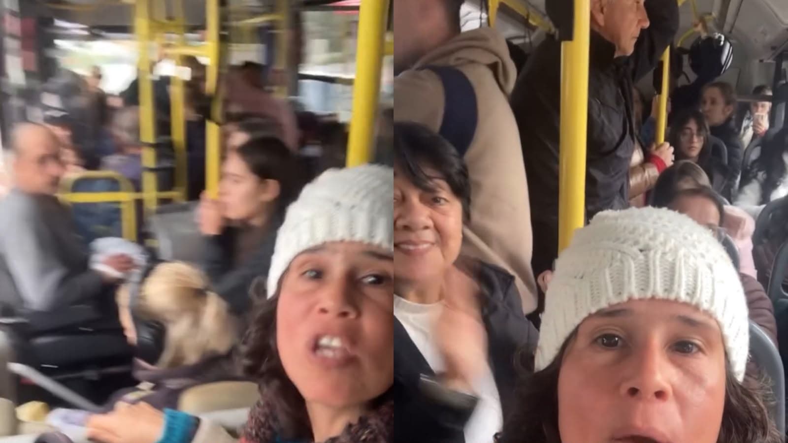 Moradora filma ônibus lotado e questiona transporte grátis em cidade de SC: “mais vale a gente pagar”
