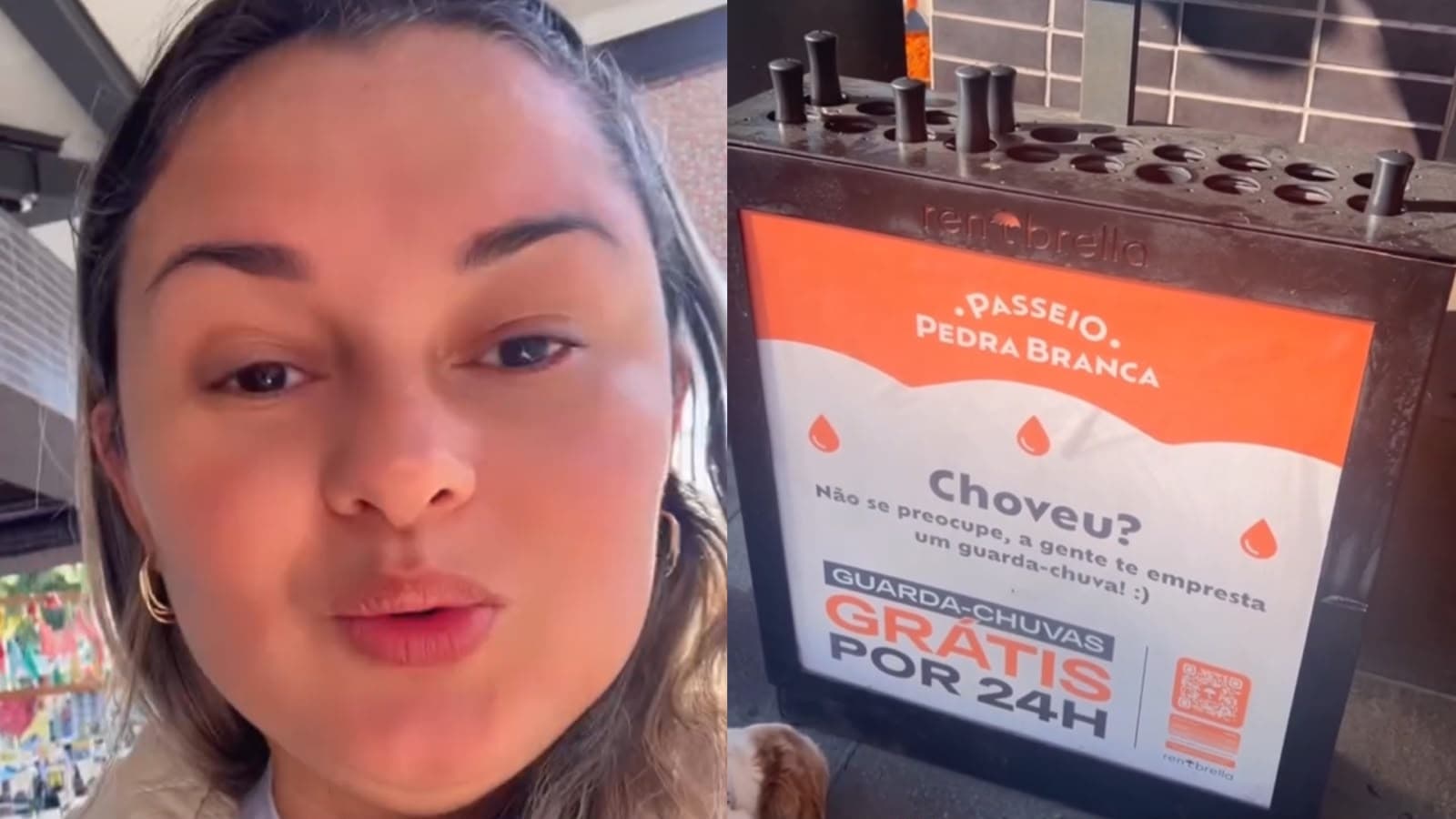Paraense viraliza ao descobrir guarda-chuvas grátis em passeio de SC: “nunca vi em lugar nenhum”