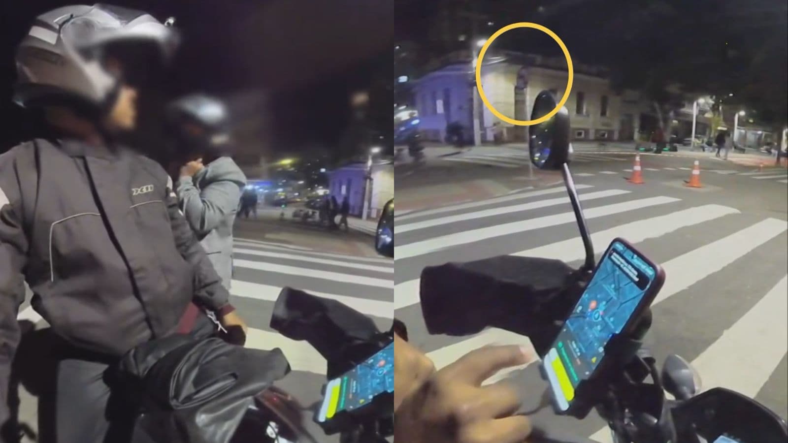 Passageira ameaça motoboy com nota zero por não pegar contramão em Florianópolis e leva resposta direta