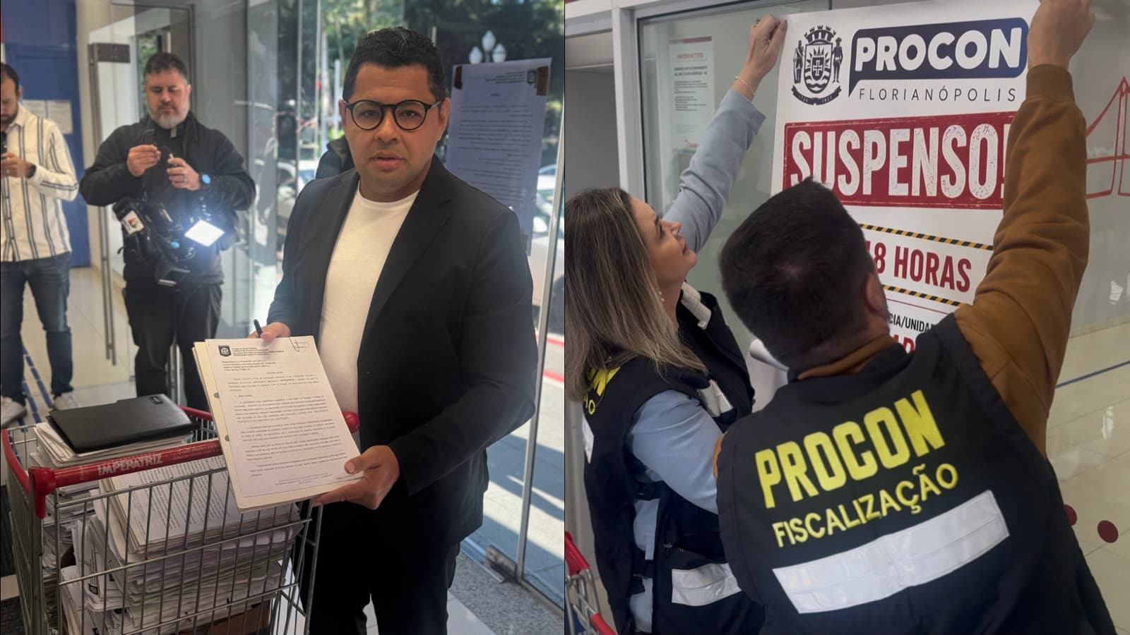 “Os bancos não estão acima da lei”: Procon interdita agência do Bradesco em Florianópolis