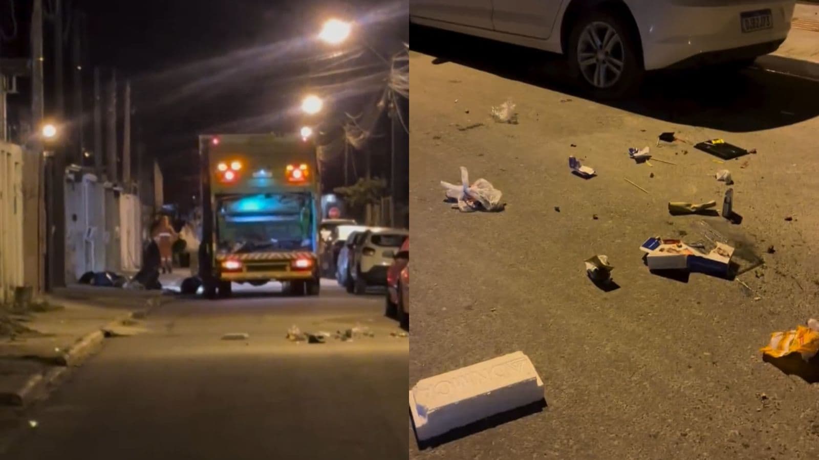 “Isso não se faz”: motociclista cobra atenção de garis após coletor espalhar lixo pela rua em SC
