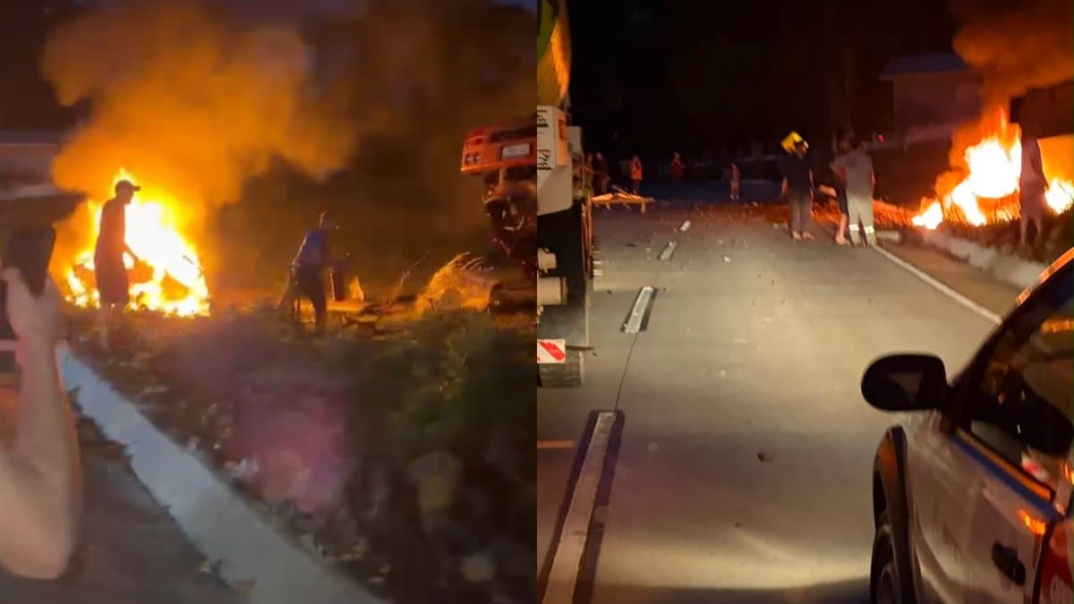 URGENTE: Colisão entre caminhão e carro mata quatro pessoas e derruba rede de alta tensão em rodovia de SC