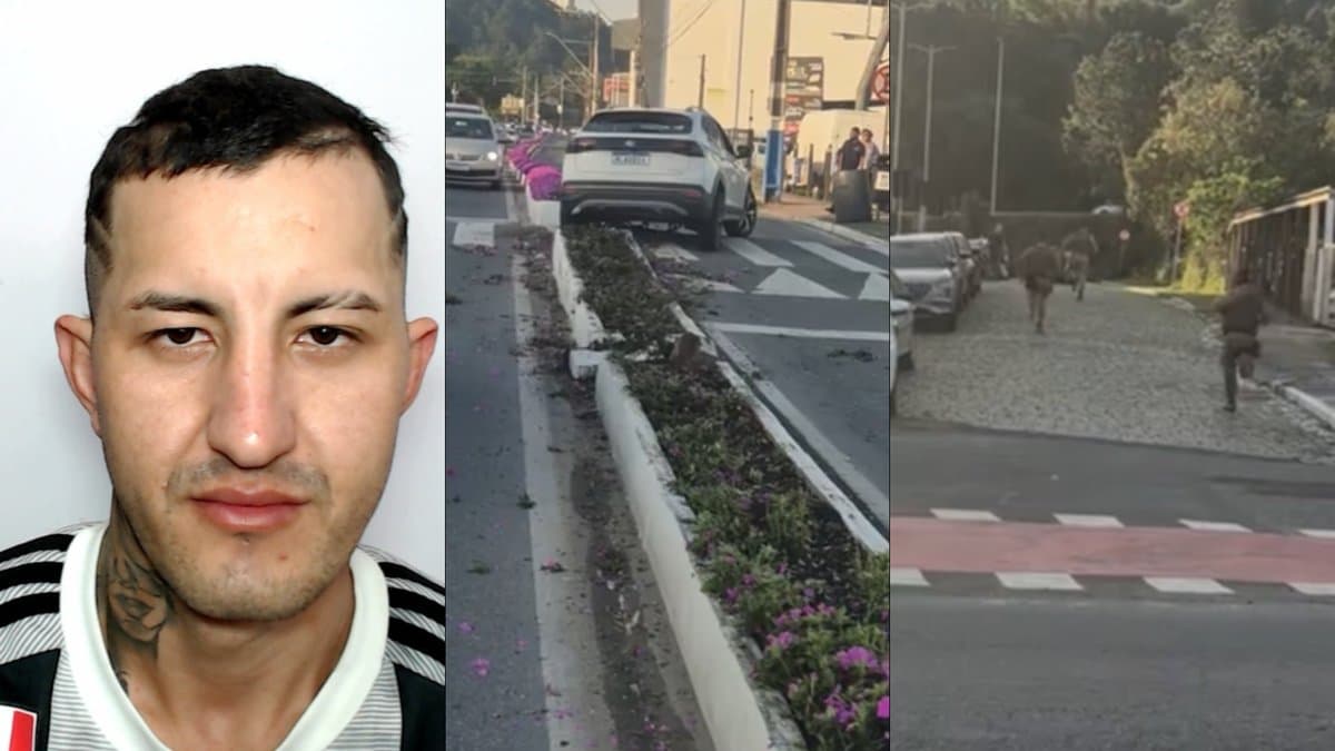 VÍDEO: Criminoso em condicional atropela mulher durante fuga com carro roubado em BC