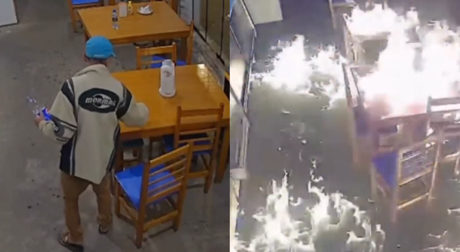 Depois de ameaçar a proprietária, homem "convidado a se retirar" volta e ateia fogo no comércio em SC