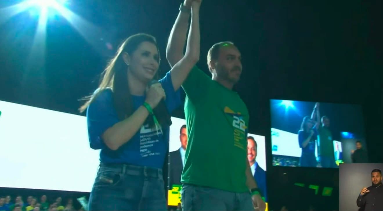 Candidatos ao Senado do PL em SC são oficializados: “Quem é Carol, é Carlos”, diz De Toni