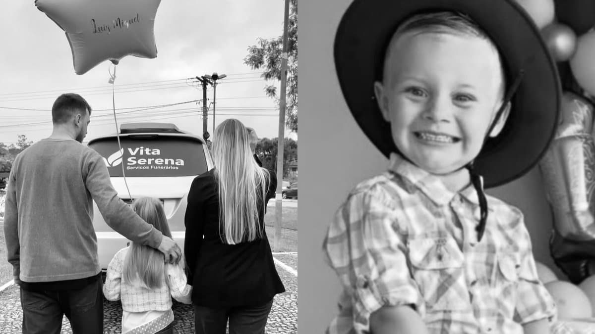 “Minha estrelinha”: emocionante despedida do menino de 2 anos que morreu após passar mal em escola de SC