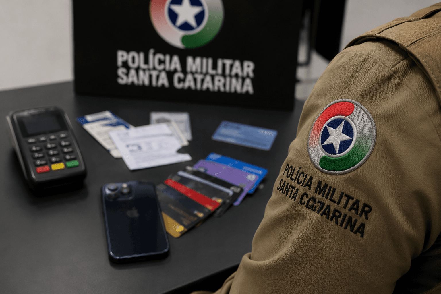 Homem é preso com 16 cartões bancários de terceiros em Tijucas