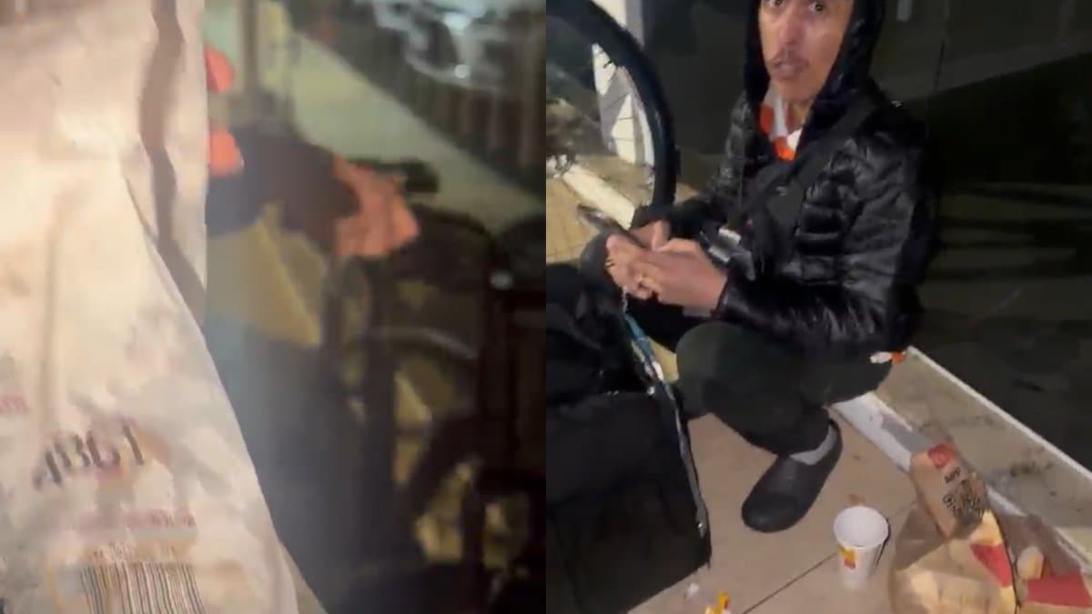 Pedido do McDonald”s não chegava, e cliente flagra entregador do iFood comendo o lanche em São José