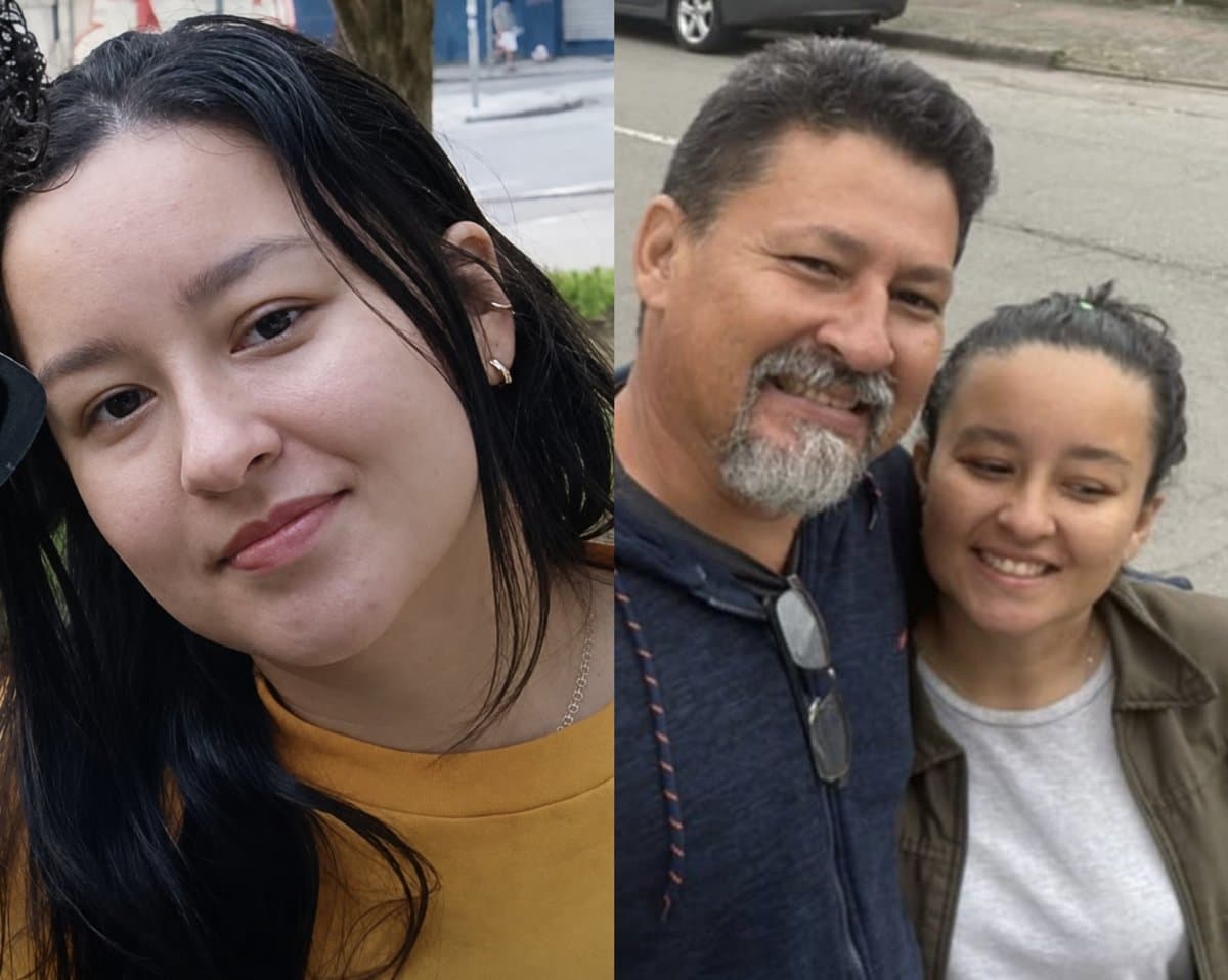 Jovem localizada em Joinville reencontra o pai, que veio do Para
