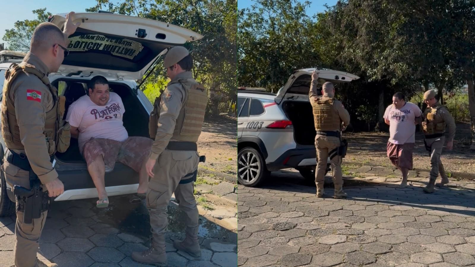 Estuprador de Criciúma condenado a mais de 26 anos de prisão, “Traquinas” é preso pela PMSC