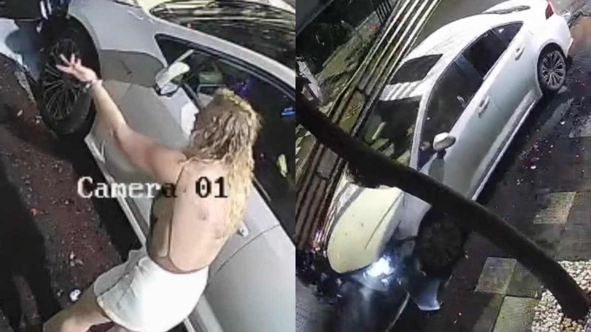“Tô ótima”: médica supostamente bêbada é flagrada por câmeras se evadindo de acidente em Blumenau