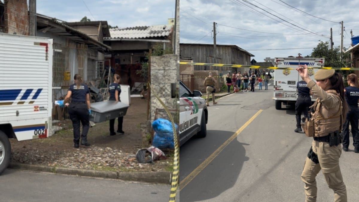 Polícia procura homem com tatuagens no rosto após mulher ser morta com cabo de celular em Criciúma