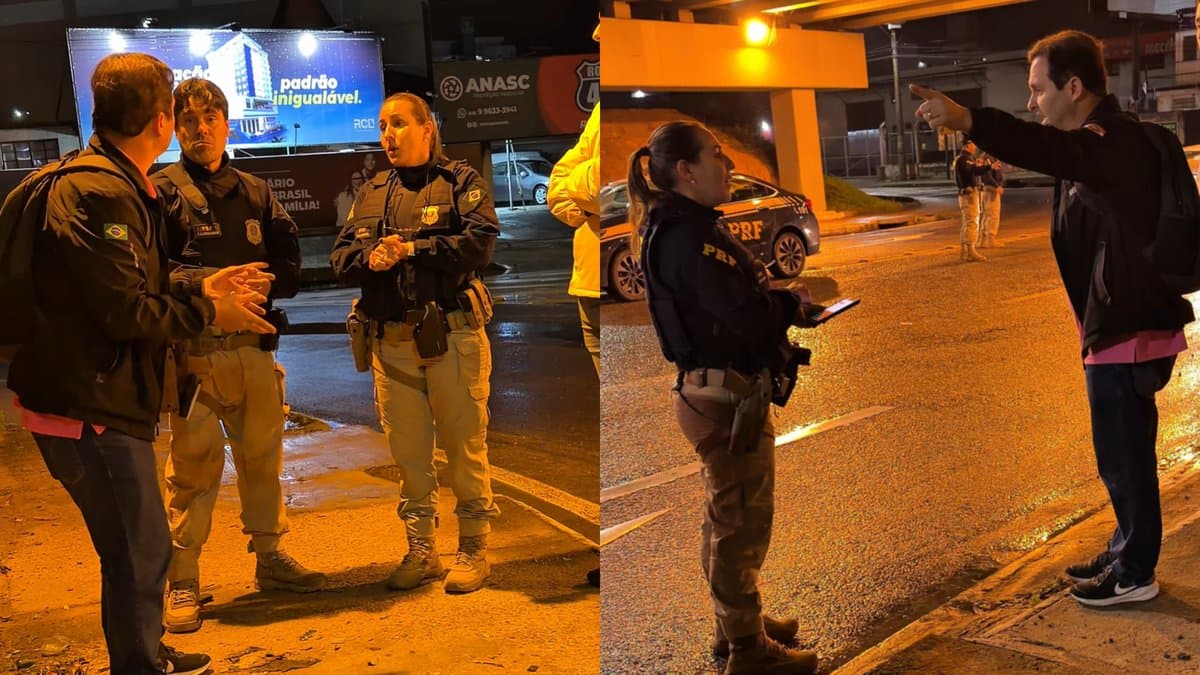 “A gente não é a Defesa Civil”, diz PRF após deputado cobrar fim de blitz polêmica em Biguaçu