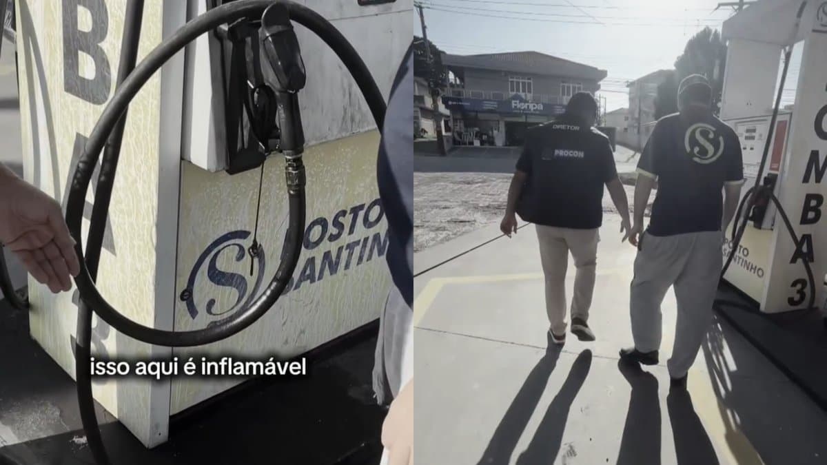 “Imagina a explosão”: Procon interdita posto com bomba de diesel vazando no Santinho, em Florianópolis