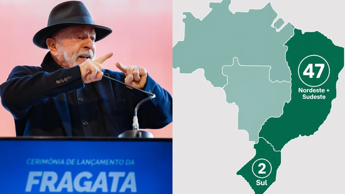“Região quase fora de rota”: Lula fez duas viagens ao Sul em 2026, enquanto Nordeste e Sudeste somaram 47