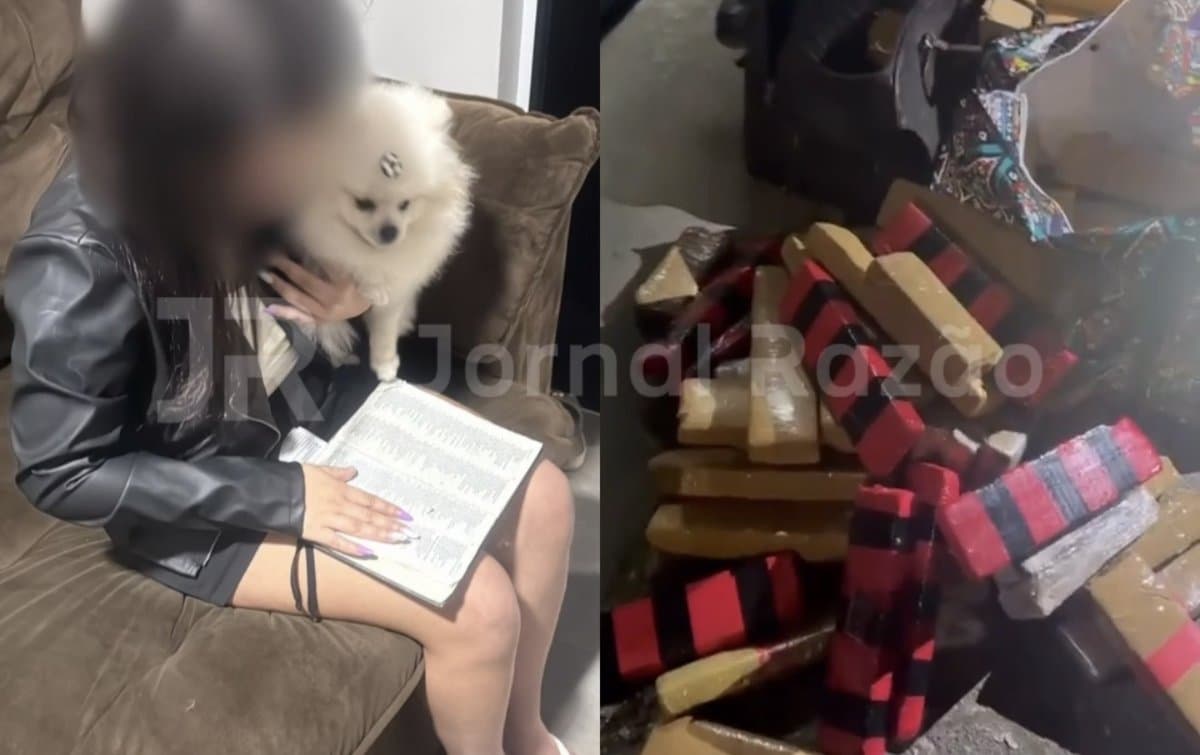Suspeita de tráfico pede para ler a Bíblia ao ser pega com 110 kg de drogas na Grande Florianópolis