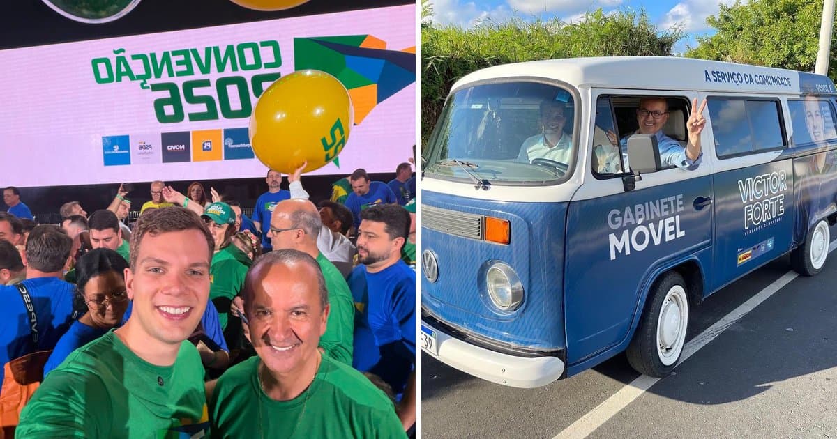 Ao lado de Jorginho Mello, Victor Forte é oficializado candidato a deputado estadual em São José
