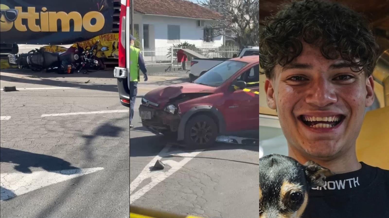 Morte de Ygor Salles em acidente de moto comove Brusque e gera corrente de solidariedade