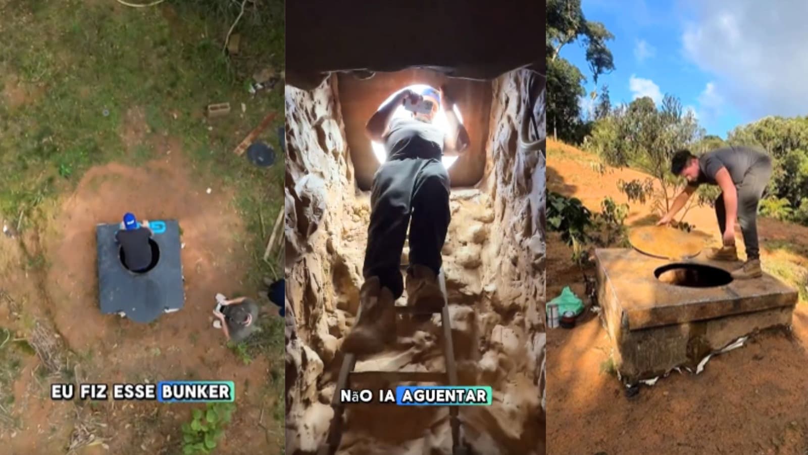 “Não seja visto”: influencer constrói bunker secreto em SC e revela tática para continuar vivo ao apocalipse