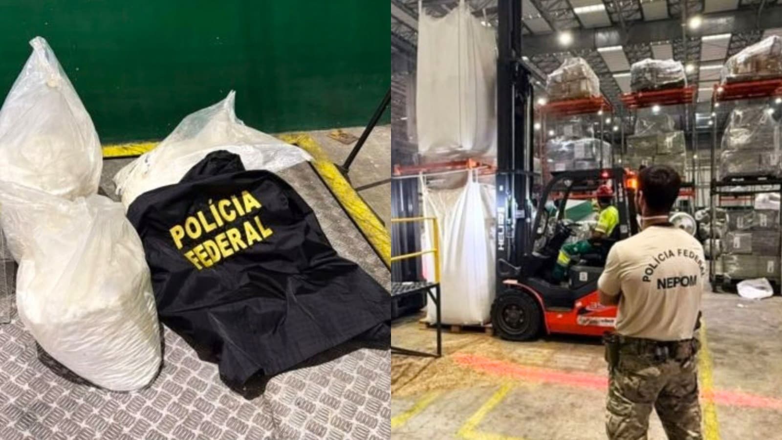 Polícia Federal “azeda” plano do tráfico e barra envio de mais de 40 kg de cocaína à Itália em porto de SC