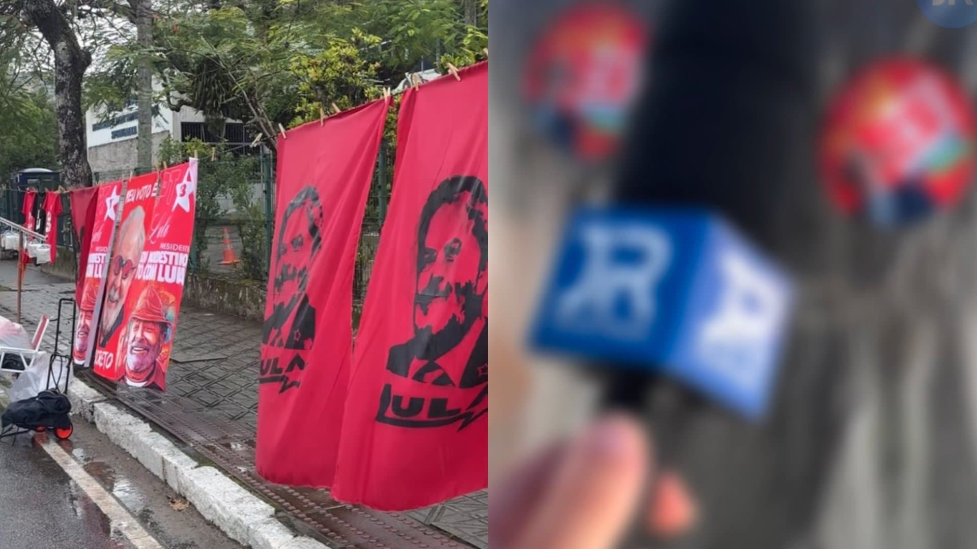 “Pessoal tá um pouco sem dinheiro”, diz ambulante que esperava faturar alto no ato de Lula em Florianópolis