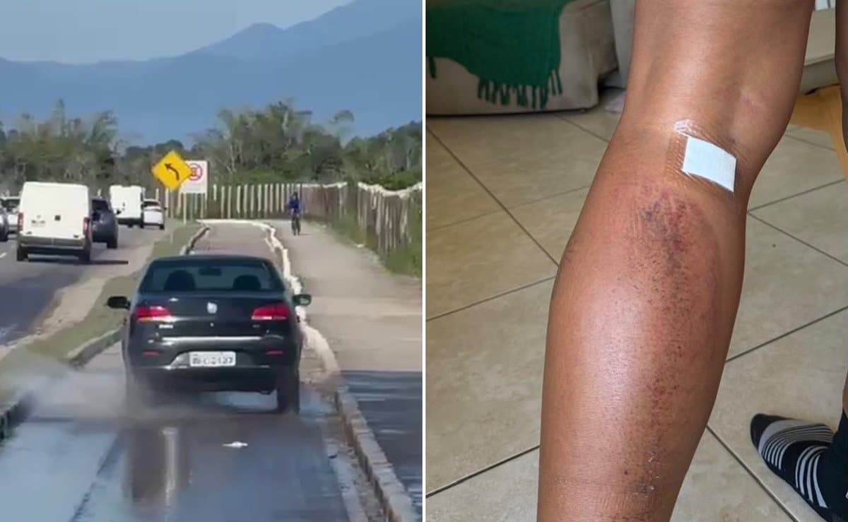 Carro atropela ciclista na ciclovia do Campeche e foge sem prestar socorro em Florianópolis