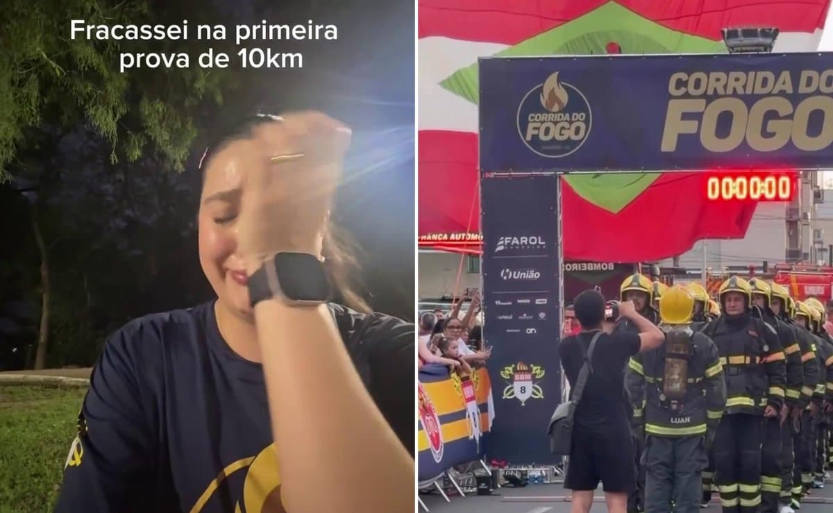 'Fiquei sozinha por último': corredora desiste em SC e comandante dos bombeiros oferece medalha