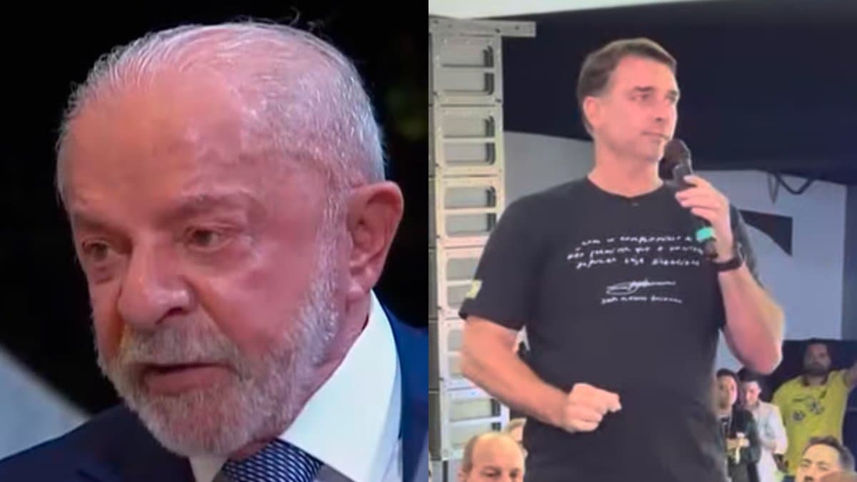Em SC, Flávio Bolsonaro diz que Lula não tem “condições psiquiátricas” e é “perigo para o Brasil”