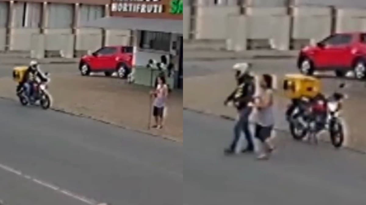 “Parece simples, mas revela um grande coração”: gesto de motoboy viraliza em Joinville
