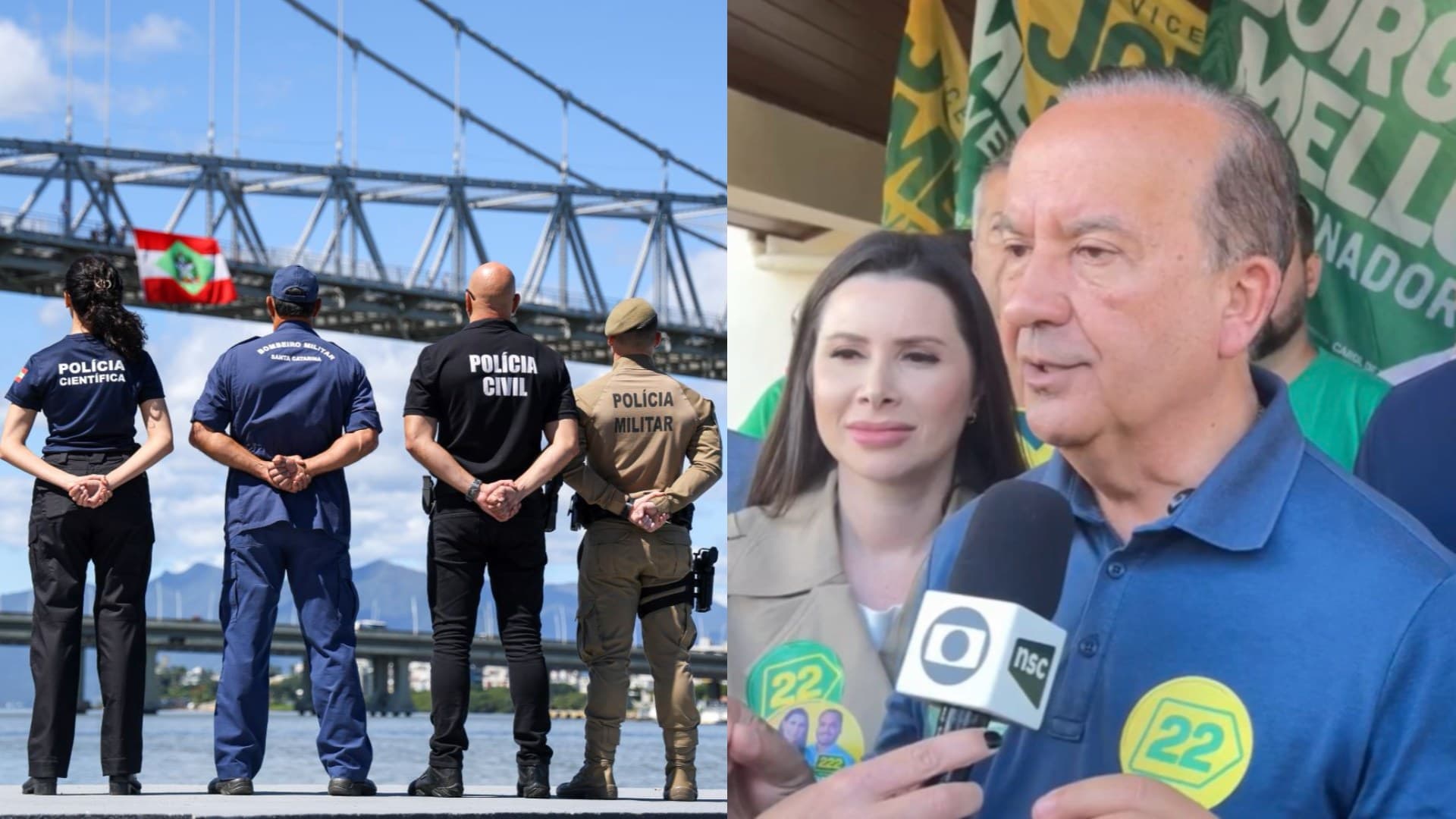 Estado mais seguro do Brasil: Jorginho rebate jornalista da Globo e promete “passar fogo em bandido”