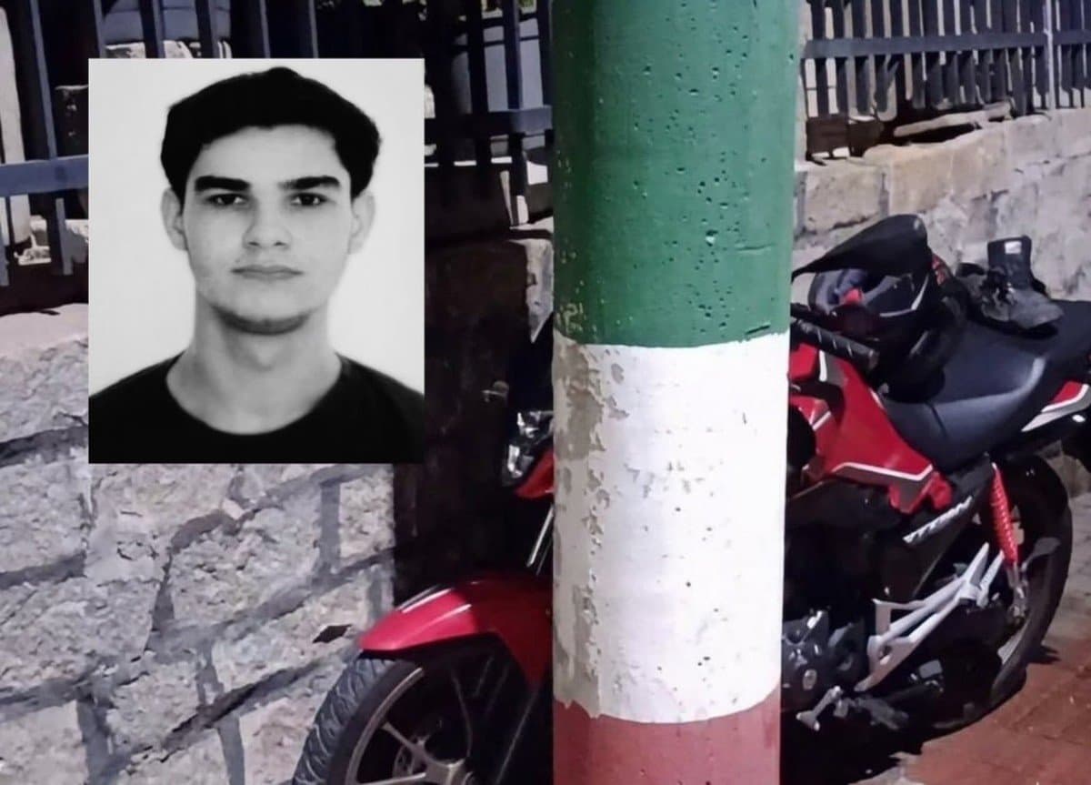 Jovem de São João Batista morre após colidir motocicleta contra poste em Nova Trento