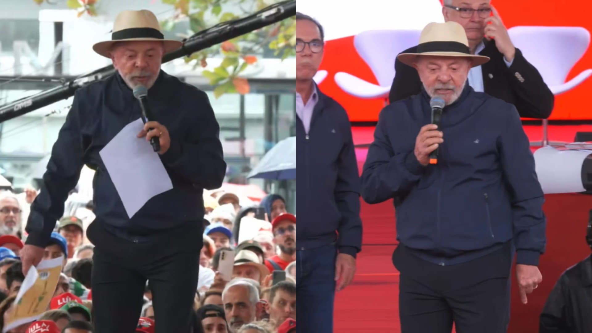 Lula diz que lançou candidato para “desmascarar” Jorginho Mello e que o agro deveria “se ajoelhar” pra ele