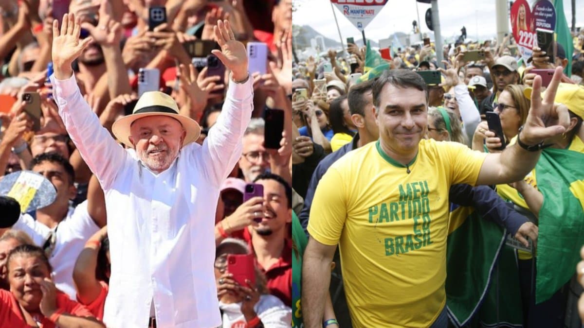 Lula e Flávio Bolsonaro fazem campanha em Santa Catarina neste sábado, a 15 dias do primeiro turno