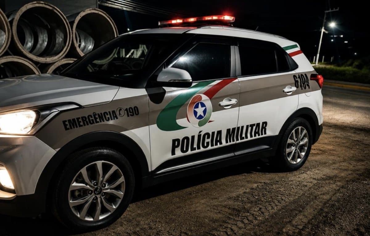 Viatura da Polícia Militar de Santa Catarina