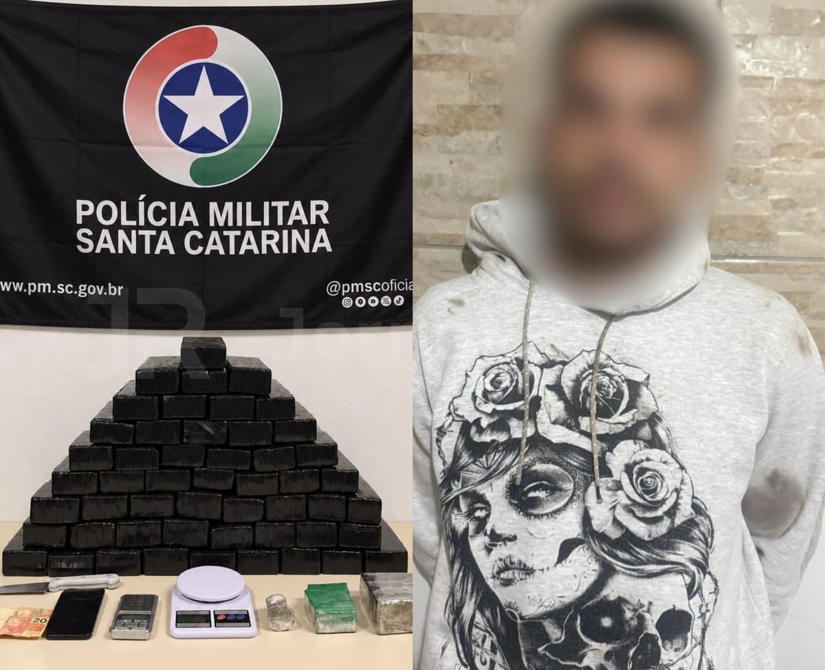 Preso pelo CHOQUE com 38 kg de maconha na Grande Florianópolis, suspeito é solto em menos de 24h