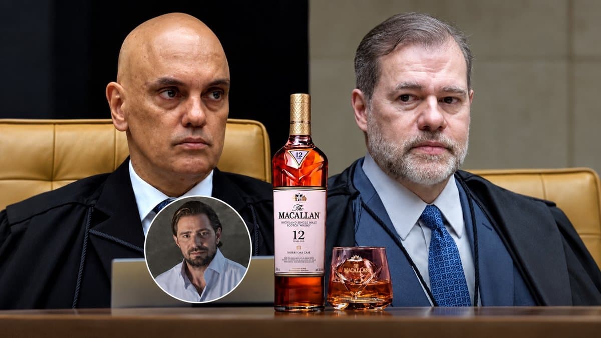 “Xandão que convidou”: Toffoli joga em Moraes o convite para a degustação de Macallan com Vorcaro em Londres
