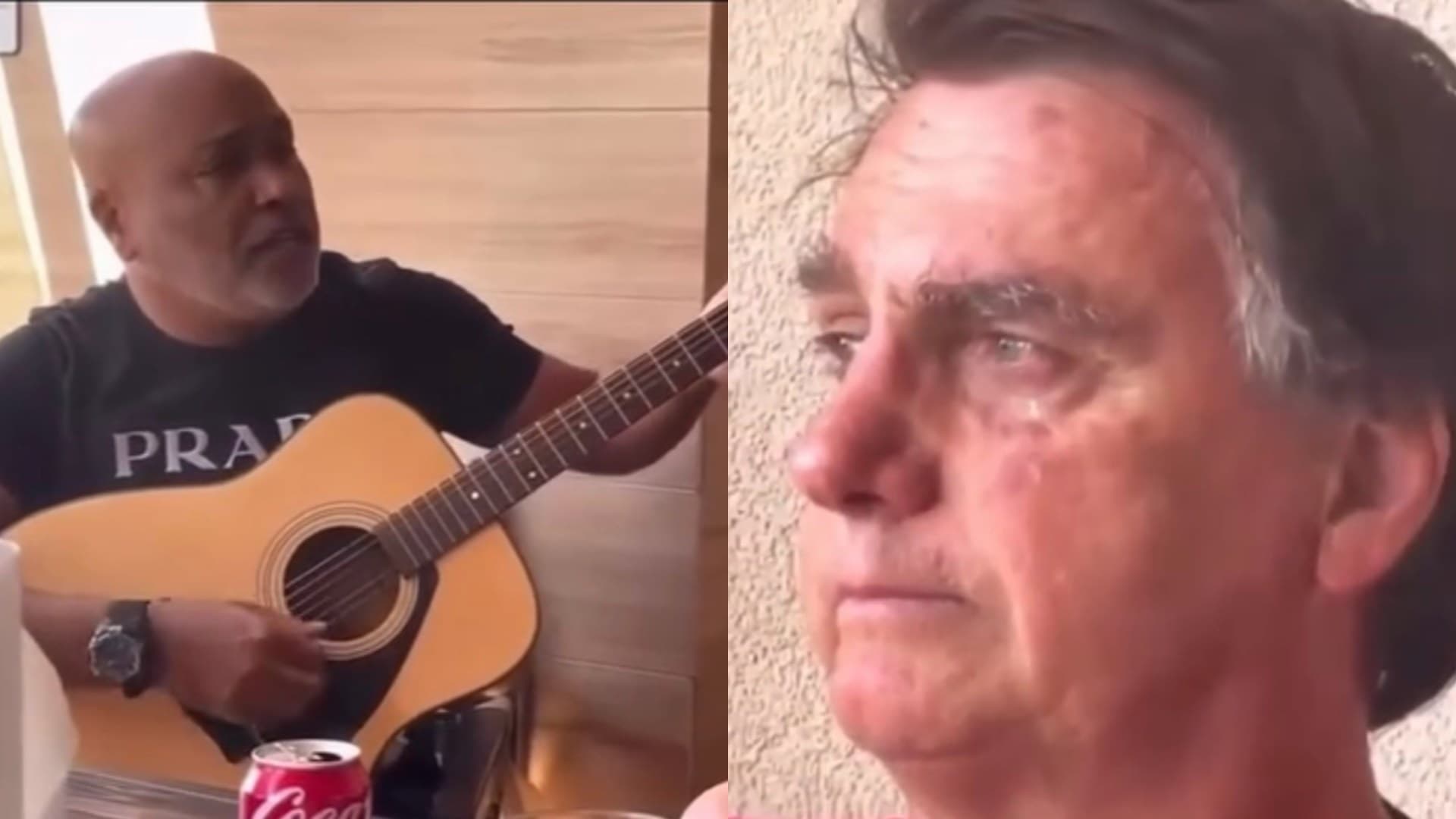 Vídeo de Bolsonaro chorando com Rick cantando volta a circular após queda de helicóptero em SC
