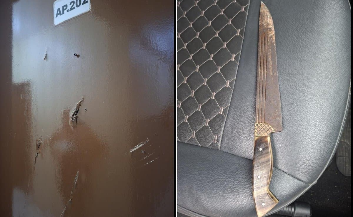 "Vou te matar, abre essa porta": vizinho tenta arrombar apartamento com faca em Brusque