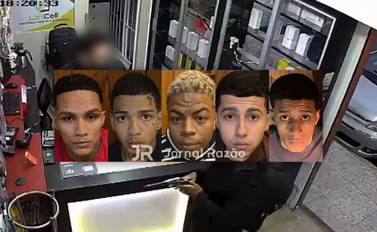 Somam 84 passagens: preso na segunda, criminoso é pego com grupo na quinta após roubo em loja de celulares em SC