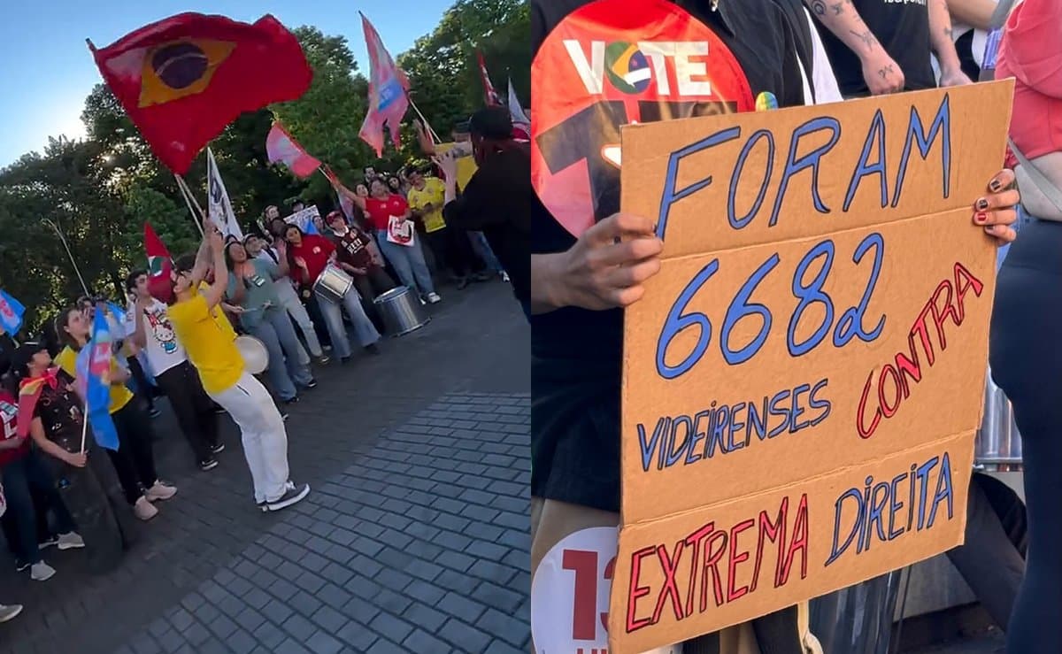 'Abaixa aí': esquerda promove ato pela reeleição de Lula e comemora a prisão de Jair Bolsonaro em SC