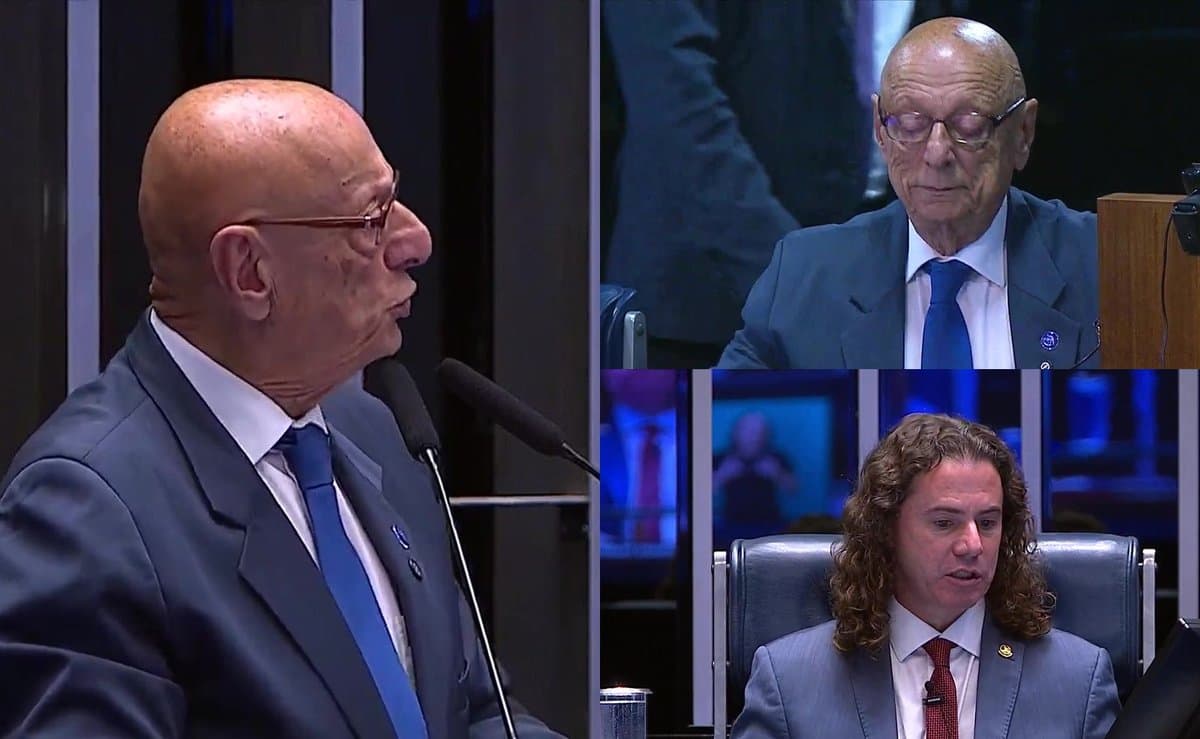 "O Brasil perdeu": Amin volta ao Senado após a derrota nas urnas e é homenageado até por adversários