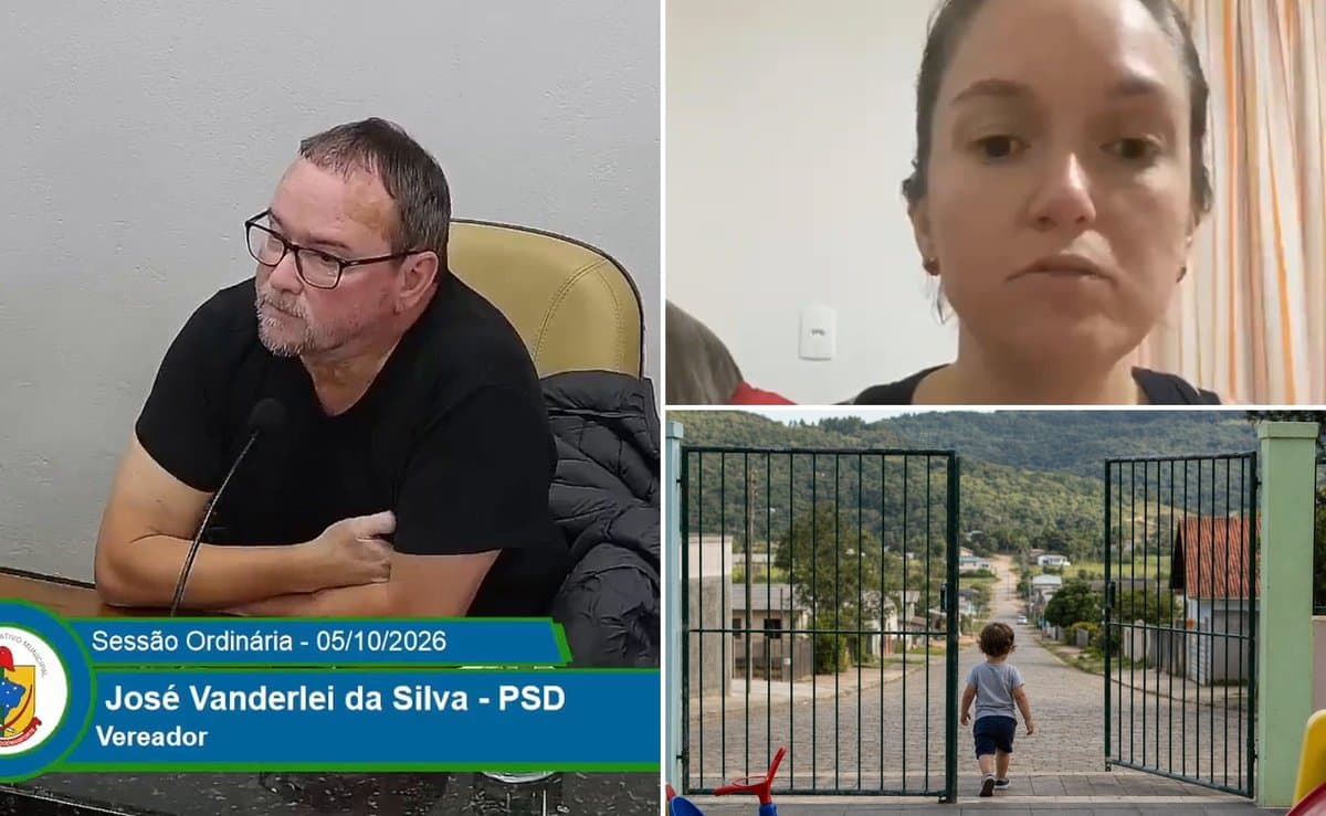 “Até preso foge”, diz vereador após criança de 2 anos sair sozinha de creche municipal em SC