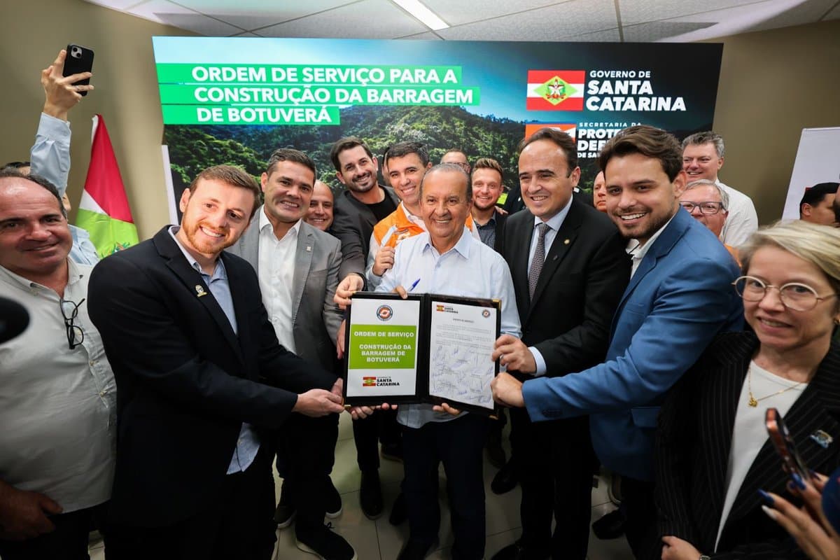 Barragem de R$ 162,8 milhões em Botuverá vai segurar 20,2 milhões de m³ de água para proteger Brusque e Itajaí