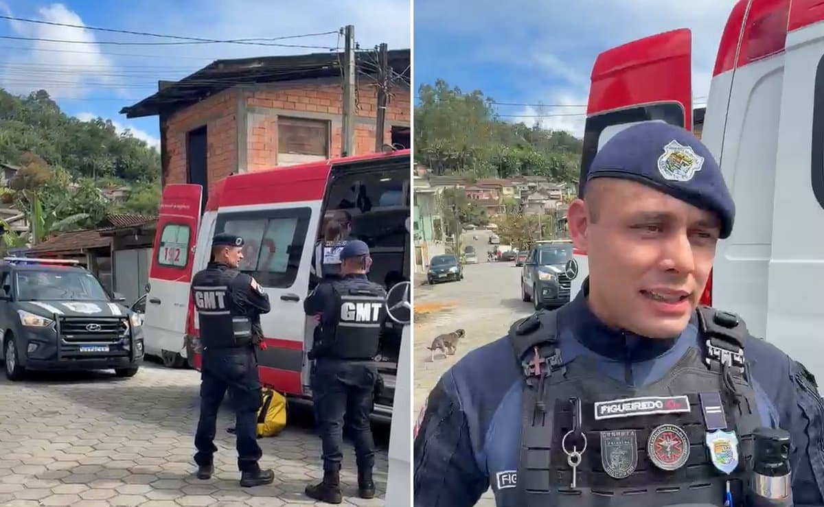 Bebê de 7 meses morre após suspeita de engasgo em Blumenau; guarda relata reanimação no local