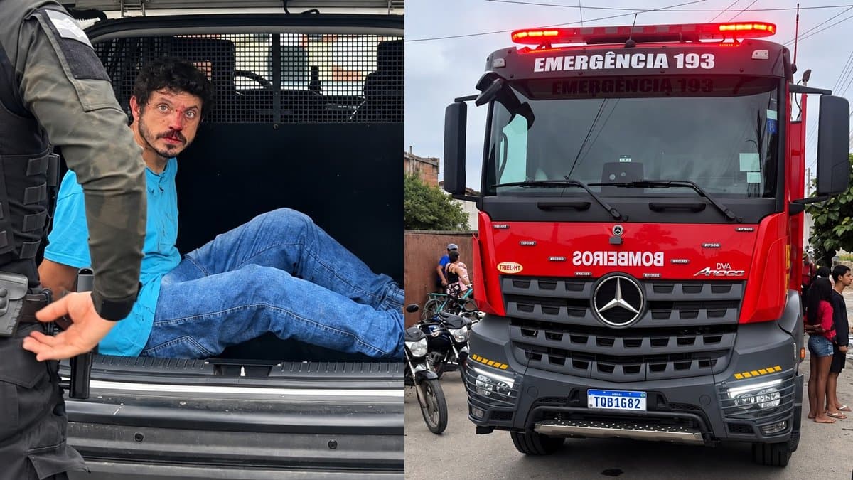 Briga de casal termina com incêndio, homem agredido por populares e preso em Itapema